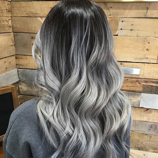 grey balayage refresh 1