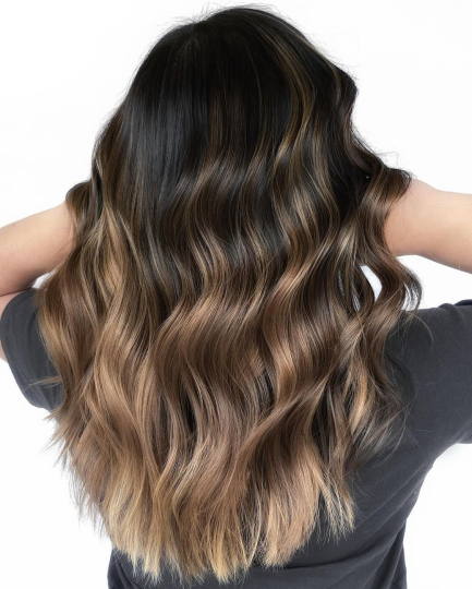 22 black hair with brown blonde ends Ca4 AIJOgLf e1762953943963